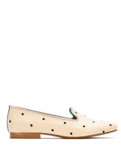 Women Blue Bird Shoes Embroidered Slippers