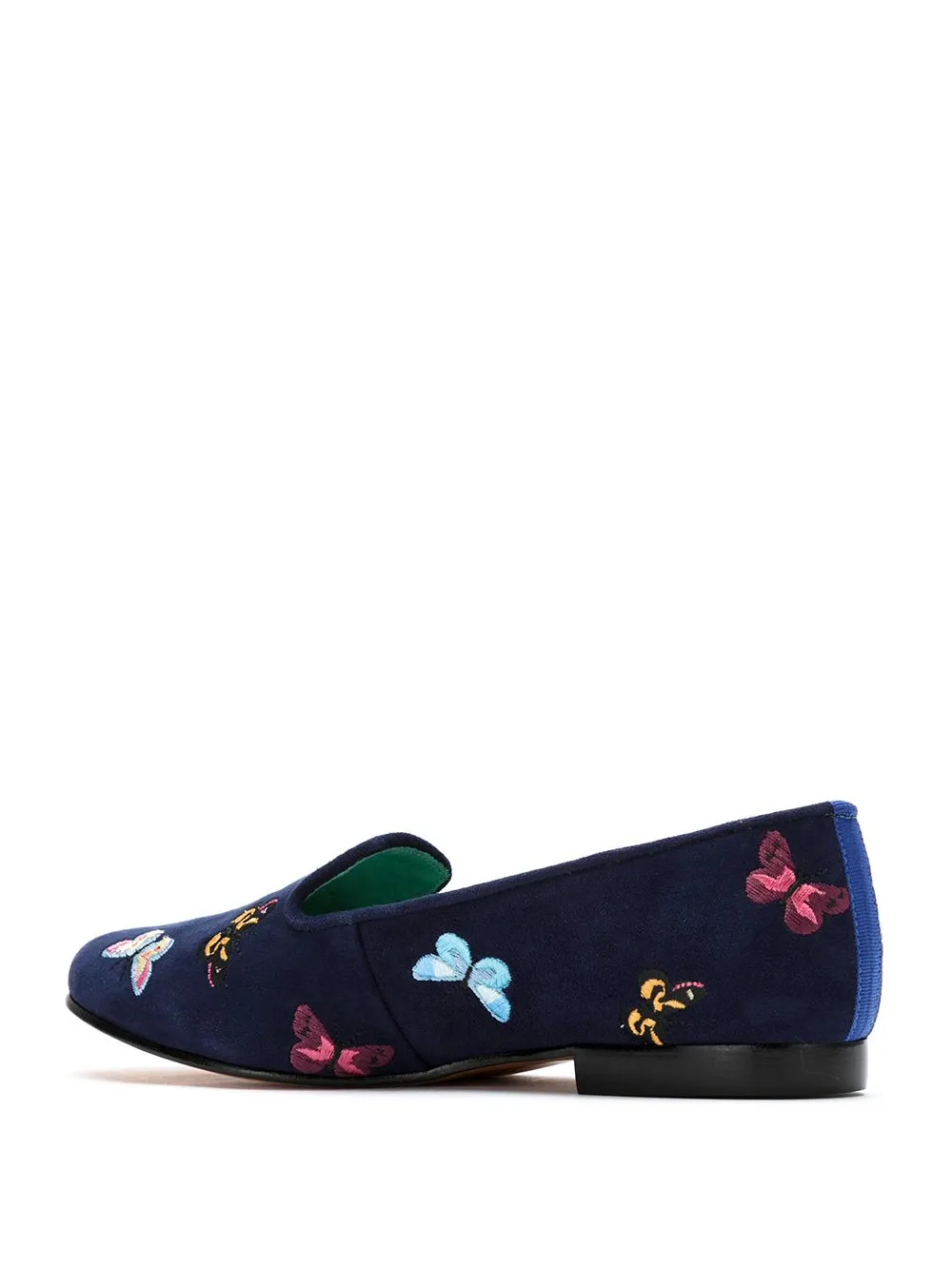 Women Blue Bird Shoes Suede Borboletas Slippers 5 Women Blue Bird Shoes Suede Borboletas Slippers - Image 3