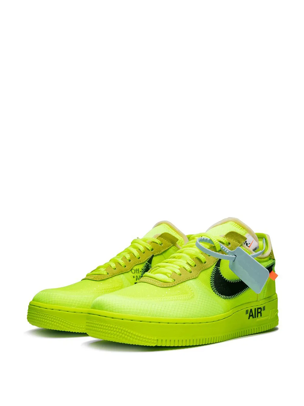 Women Nike X Off-White The 10: Air Force 1 Low "Volt" Sneakers 4 Women Nike X Off-White The 10: Air Force 1 Low "Volt" Sneakers - Image 2