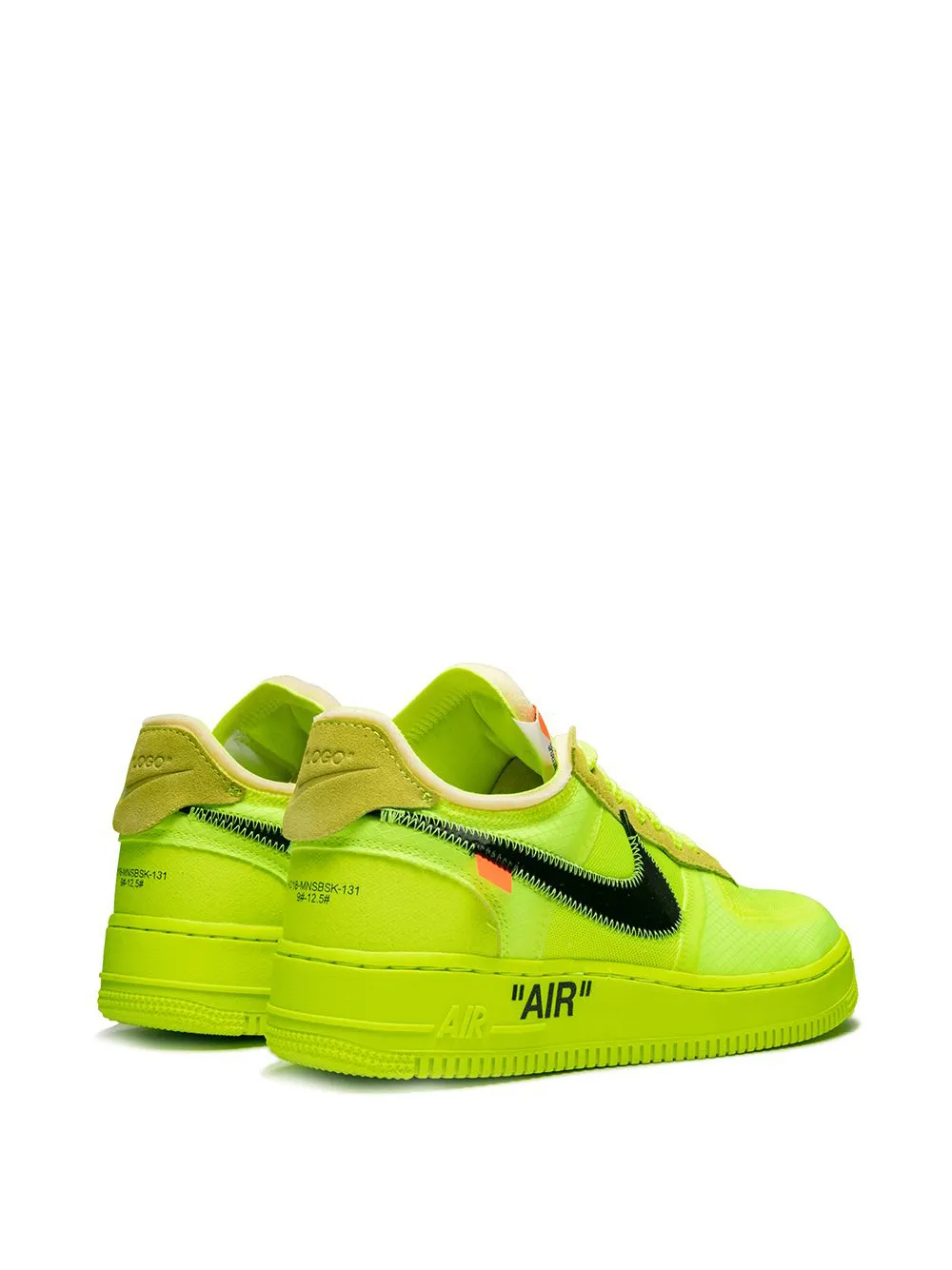 Women Nike X Off-White The 10: Air Force 1 Low "Volt" Sneakers 5 Women Nike X Off-White The 10: Air Force 1 Low "Volt" Sneakers - Image 3