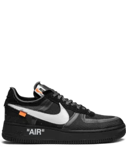 Women Nike X Off-White The 10: Air Force 1 Low "Black" Sneakers
