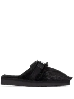 Women Suicoke Zavo Zeu Faux-fur Slippers