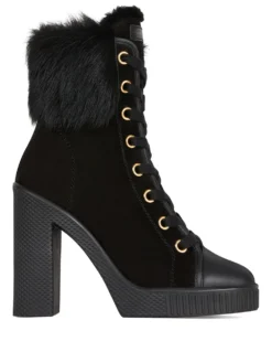 Women Giuseppe Zanotti Fur-shearling Trim Boots