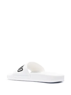 Women Moschino Logo-print Slide Sandals -Nike || Ugg || Gucci Shoes Shop 16245290 30956418 1000