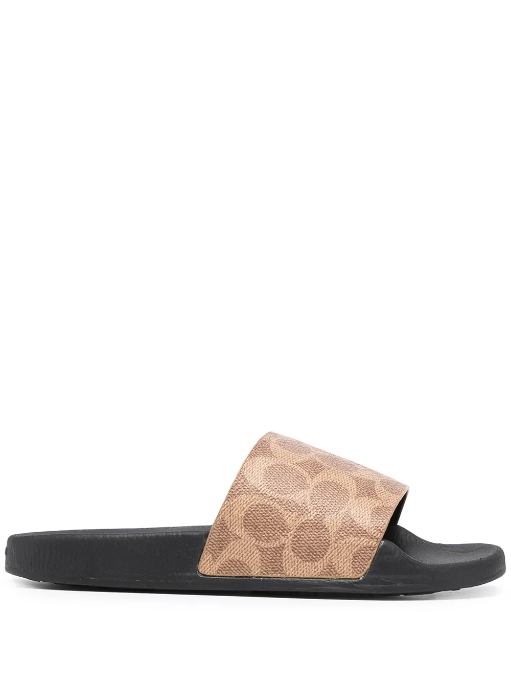 Women Coach Monogram-print Pool Slides 3 Women Coach Monogram-print Pool Slides
