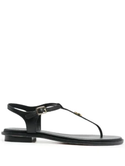 Women Michael Michael Kors Logo Plaque T-bar Sandals