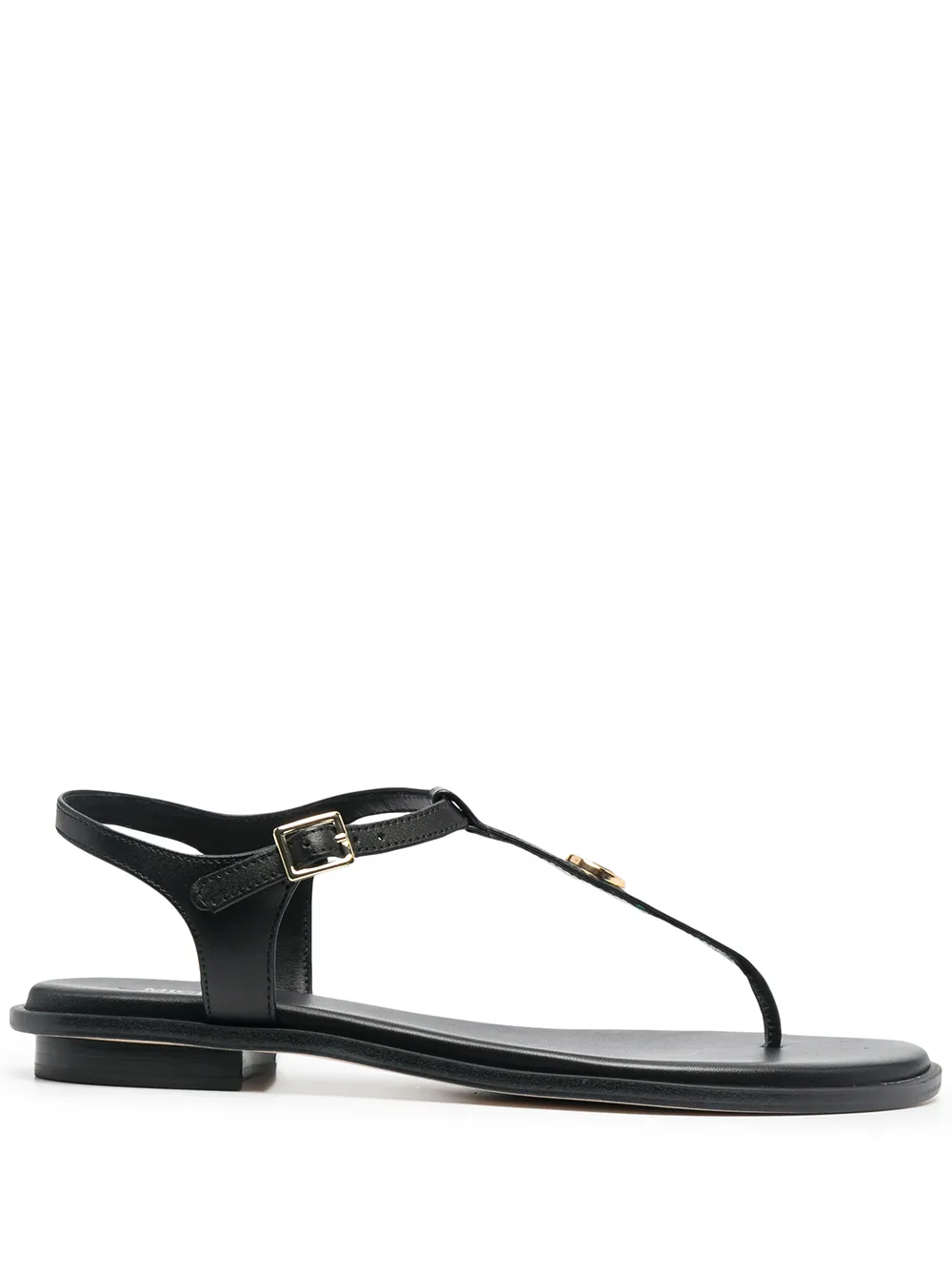 Women Michael Michael Kors Logo Plaque T-bar Sandals 3 Women Michael Michael Kors Logo Plaque T-bar Sandals