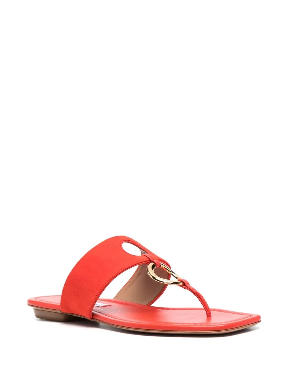 Women Aquazzura O-ring Detail Flat Sandals 4 Women Aquazzura O-ring Detail Flat Sandals - Image 2