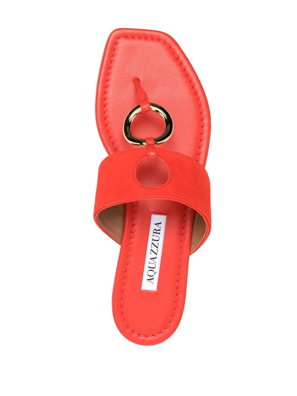 Women Aquazzura O-ring Detail Flat Sandals 6 Women Aquazzura O-ring Detail Flat Sandals - Image 4