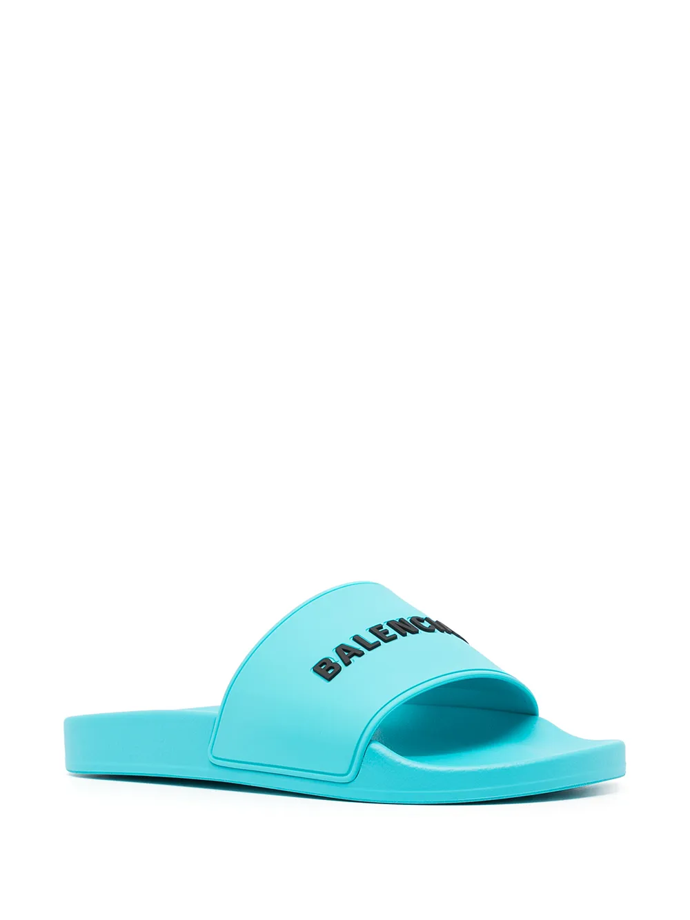 Women Balenciaga Raised Logo Pool Slides 4 Women Balenciaga Raised Logo Pool Slides - Image 2