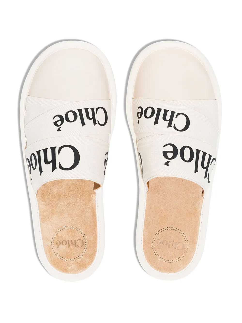 Women Chloé Woody Logo Tape Slippers 6 Women Chloé Woody Logo Tape Slippers - Image 4