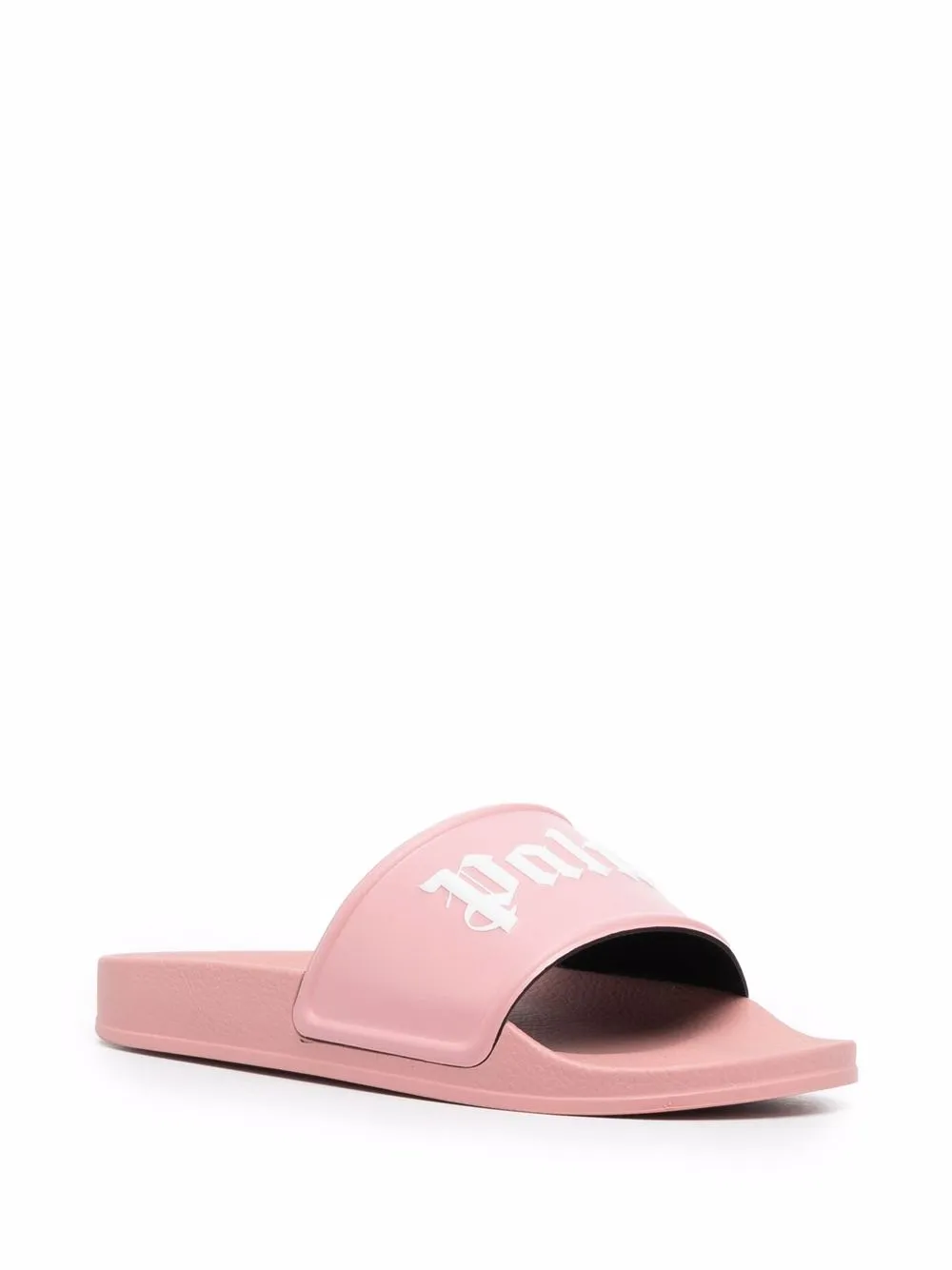 Women Palm Angels Logo-print Flat Slides 4 Women Palm Angels Logo-print Flat Slides - Image 2