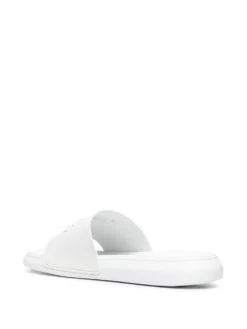 Women Alexander McQueen Logo-embellished Flat Slides -Nike || Ugg || Gucci Shoes Shop 16946359 36614283 1000