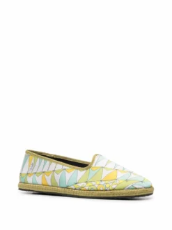 Women PUCCI Bandierine-print Ballerina Shoes -Nike || Ugg || Gucci Shoes Shop 16996242 37046301 1000