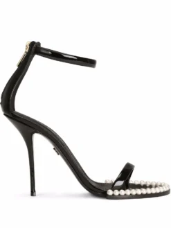 Women Dolce & Gabbana Faux-pearl Embellished Open-toe Sandals