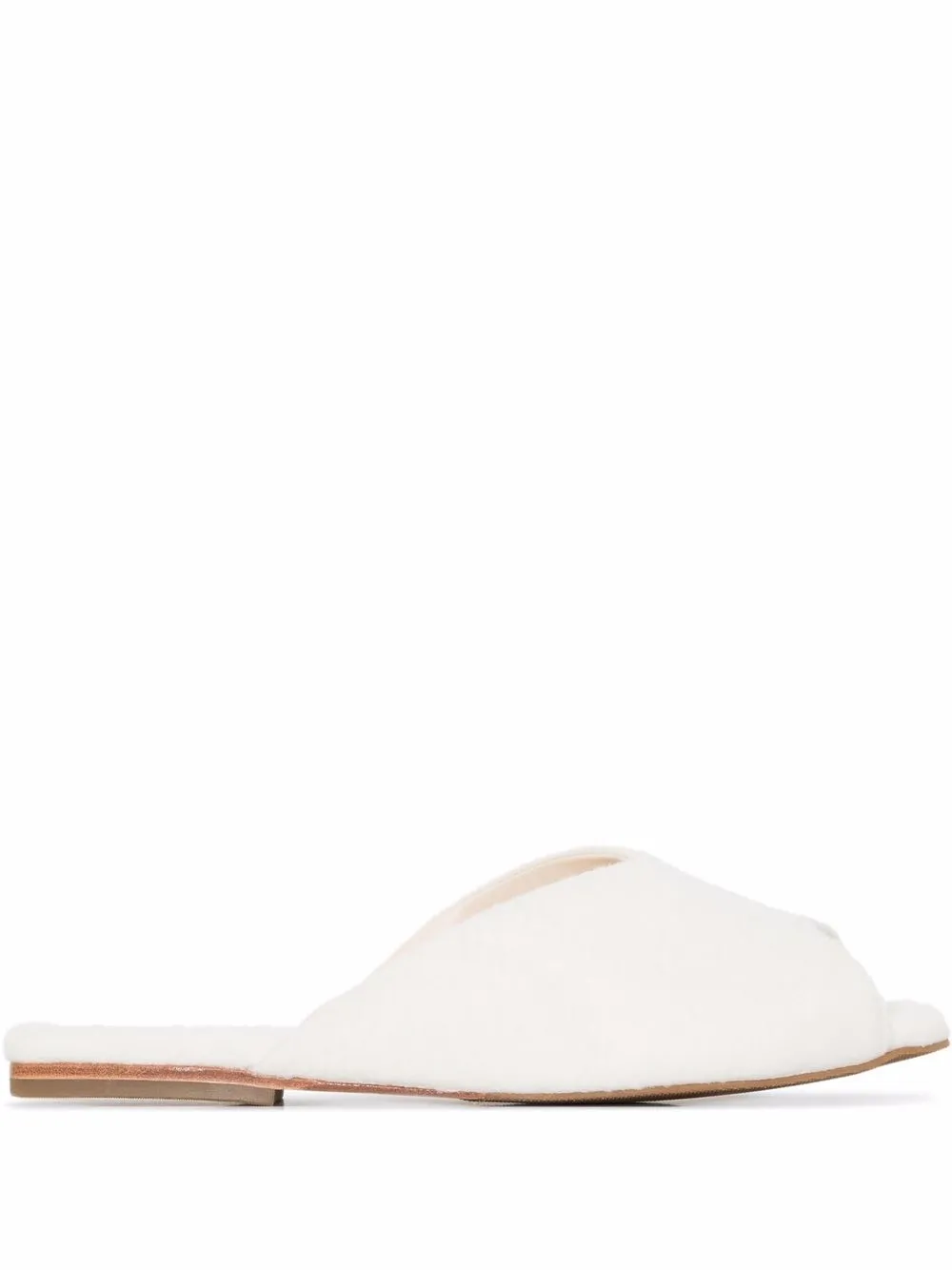 Women Deiji Studios Open-toe Wool Slippers 3 Women Deiji Studios Open-toe Wool Slippers