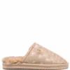 Women Michael Kors Janis Monogram-print Slippers -Nike || Ugg || Gucci Shoes Shop 17690020 36999231 1000