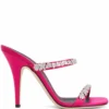 Women Giuseppe Zanotti Dunite Crystal-embellished Satin Sandals