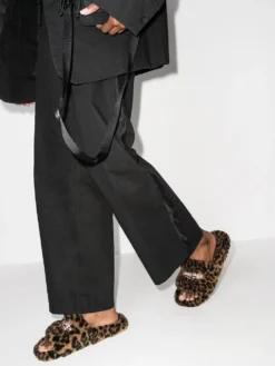 Women Balenciaga Faux Fur Logo Slides -Nike || Ugg || Gucci Shoes Shop 17738419 37557592 1000