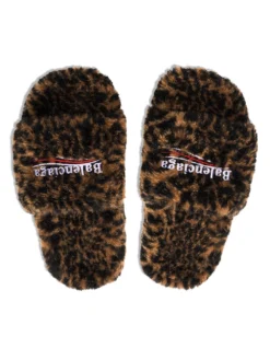 Women Balenciaga Faux Fur Logo Slides -Nike || Ugg || Gucci Shoes Shop 17738419 37557593 1000