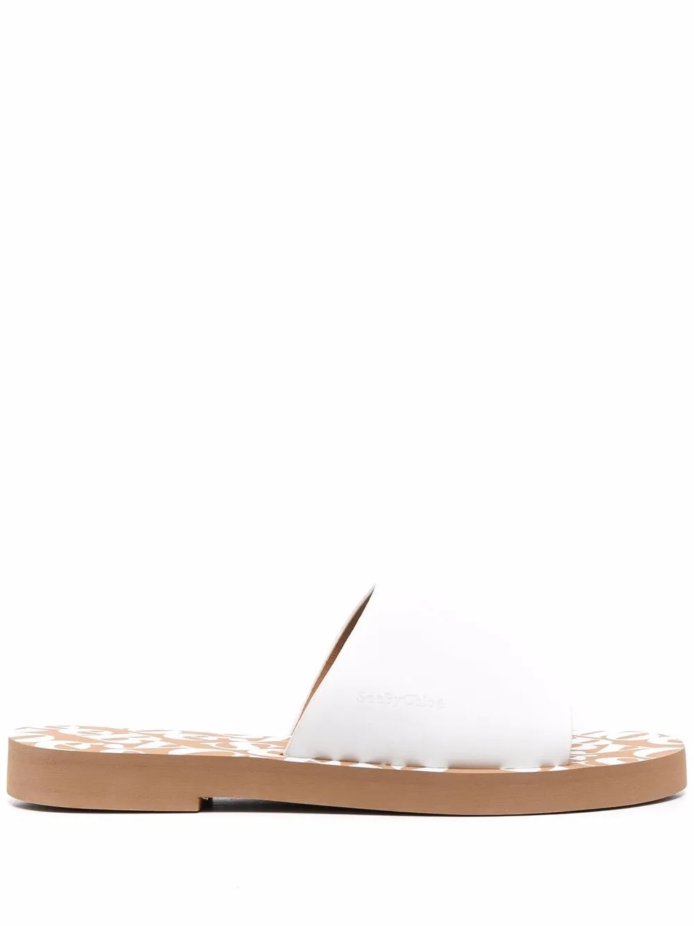 Women See By Chloé Embossed-logo Leather Slippers 3 Women See By Chloé Embossed-logo Leather Slippers