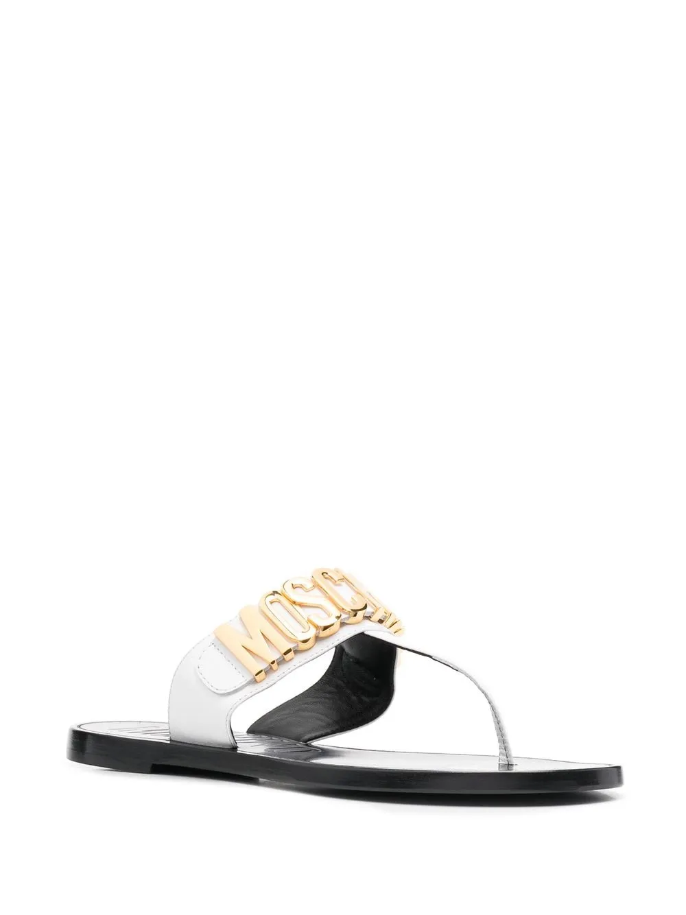 Women Moschino Logo-lettering Flip-flops 4 Women Moschino Logo-lettering Flip-flops - Image 2