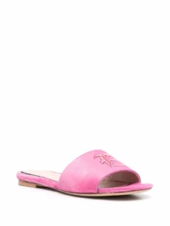 Women Ermanno Scervino Logo Embroidered Slides -Nike || Ugg || Gucci Shoes Shop 17806760 37574997 1000