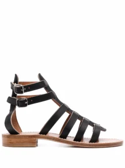 Women K. Jacques Open-toe Buckle-fastening Sandals