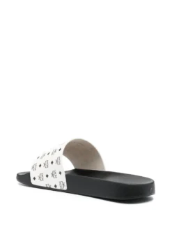 Women MCM Monogram-print Slides -Nike || Ugg || Gucci Shoes Shop 18027244 40946064 1000