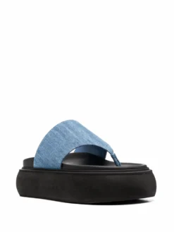 Women The Attico Flatform Denim Slides -Nike || Ugg || Gucci Shoes Shop 18031691 38297997 1000