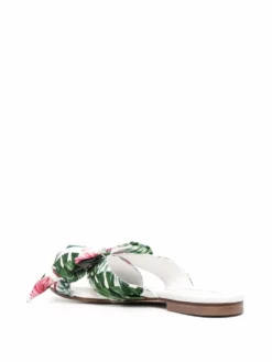 Women Dee Ocleppo Botanical-print Flat Slides -Nike || Ugg || Gucci Shoes Shop 18136356 38667688 1000