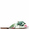 Women Dee Ocleppo Botanical-print Flat Slides -Nike || Ugg || Gucci Shoes Shop 18136356 38668039 1000