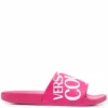 Women Versace Jeans Couture Logo Flat Slides 2 Women Versace Jeans Couture Logo Flat Slides -Nike || Ugg || Gucci Shoes Shop 18149027 38572591 1000