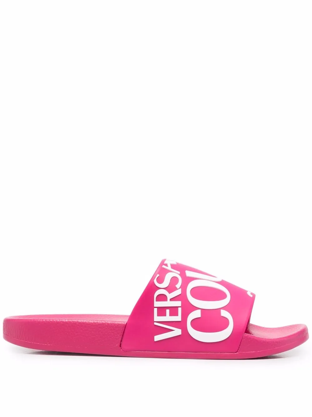 Women Versace Jeans Couture Logo Flat Slides 3 Women Versace Jeans Couture Logo Flat Slides