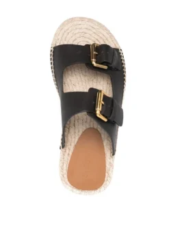 Women See By Chloé Double-buckle Leather Sandals -Nike || Ugg || Gucci Shoes Shop 18261668 38981648 1000