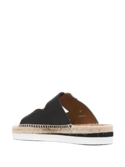 Women See By Chloé Double-buckle Leather Sandals -Nike || Ugg || Gucci Shoes Shop 18261668 38983409 1000