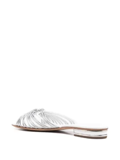 Women Casadei Metallic Strappy Sandals -Nike || Ugg || Gucci Shoes Shop 18279610 39129698 1000