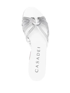 Women Casadei Metallic Strappy Sandals -Nike || Ugg || Gucci Shoes Shop 18279610 39130297 1000