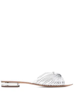 Women Casadei Metallic Strappy Sandals