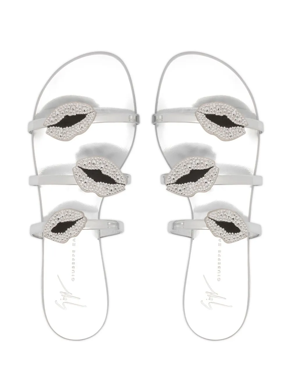 Women Giuseppe Zanotti Anya Bouche-motif Slides 6 Women Giuseppe Zanotti Anya Bouche-motif Slides - Image 4