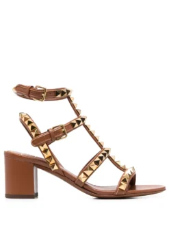 Women Valentino Garavani Rockstud Caged 65mm Sandals