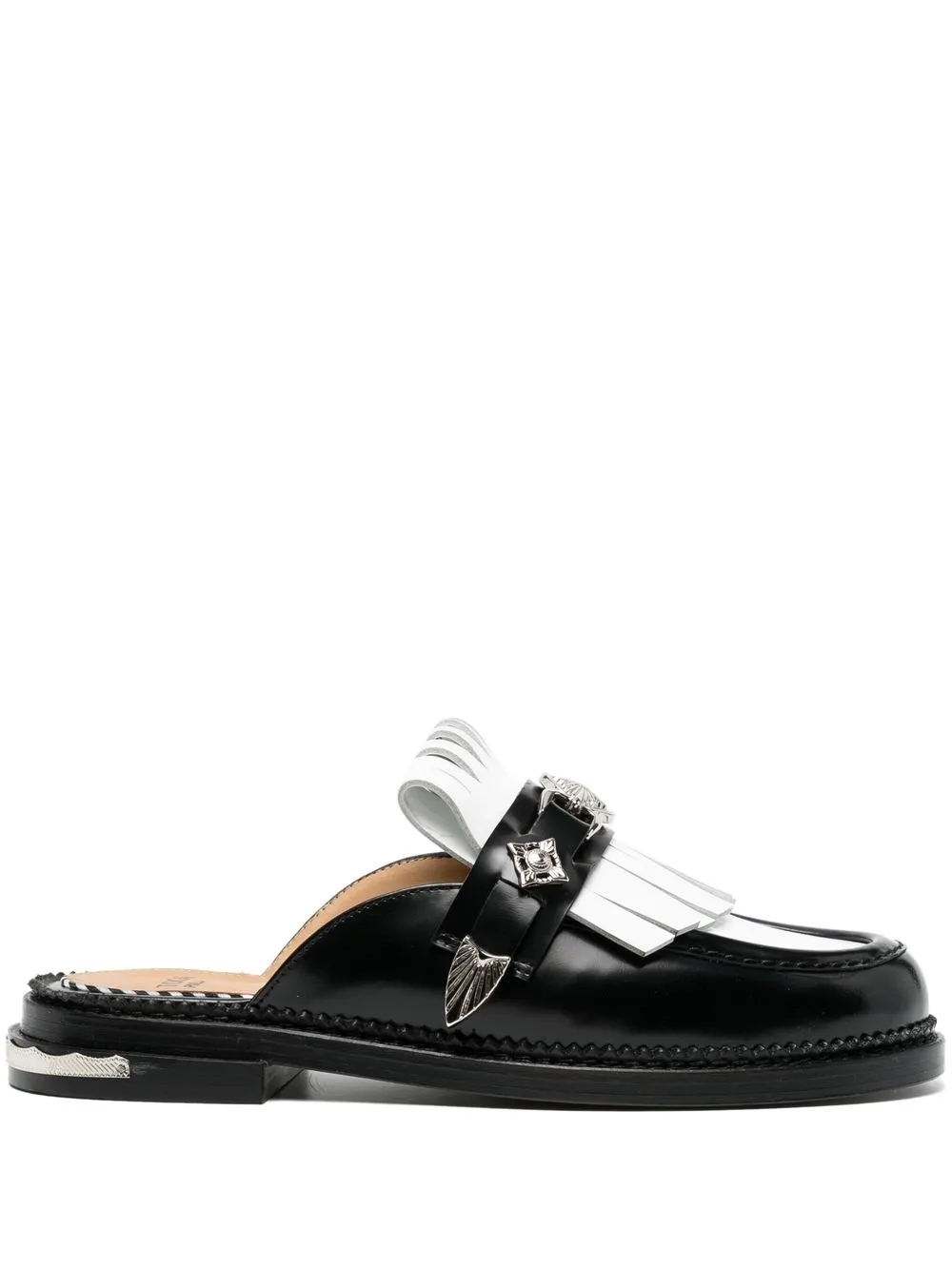 Women Toga Pulla Fringed Logo-plaque Slippers 3 Women Toga Pulla Fringed Logo-plaque Slippers