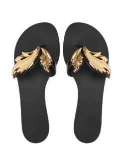 Women Giuseppe Zanotti Cruel Flat Leather Flip-flops -Nike || Ugg || Gucci Shoes Shop 18440422 39906582 1000