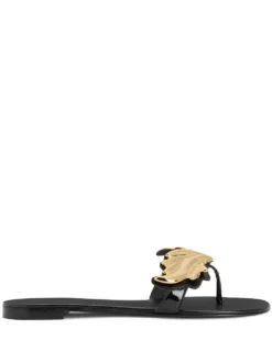 Women Giuseppe Zanotti Cruel Flat Leather Flip-flops