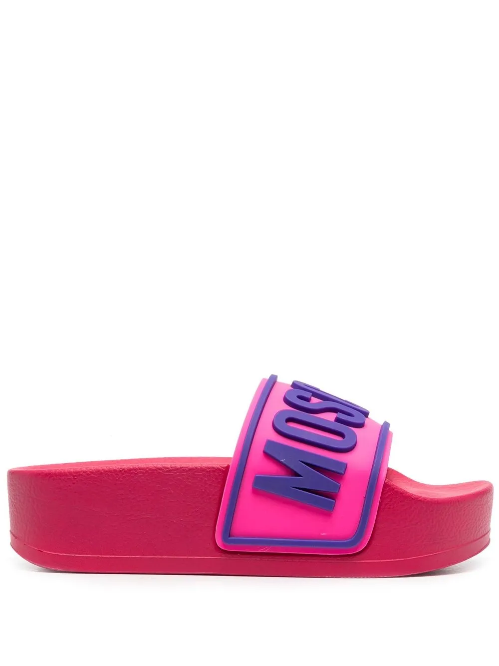Women Moschino Raised-logo Slides 3 Women Moschino Raised-logo Slides