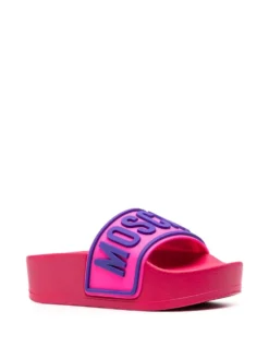 Women Moschino Raised-logo Slides 7 Women Moschino Raised-logo Slides -Nike || Ugg || Gucci Shoes Shop 18460713 39744157 1000