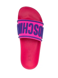 Women Moschino Raised-logo Slides 9 Women Moschino Raised-logo Slides -Nike || Ugg || Gucci Shoes Shop 18460713 39744158 1000