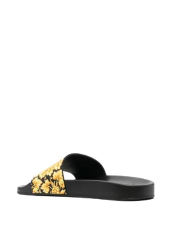 Women Versace Baroque-print Rubber Slides -Nike || Ugg || Gucci Shoes Shop 18667350 40389454 1000