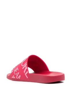 Women Versace Jeans Couture Logo-print Beach Sliders -Nike || Ugg || Gucci Shoes Shop 18695595 40485967 1000