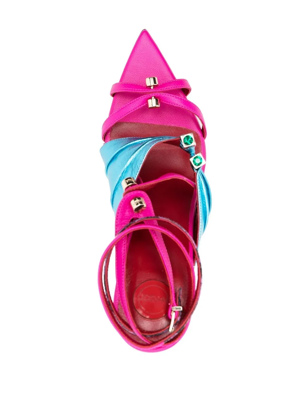 Women HARDOT Two-tone Heeled Sandals 6 Women HARDOT Two-tone Heeled Sandals - Image 4